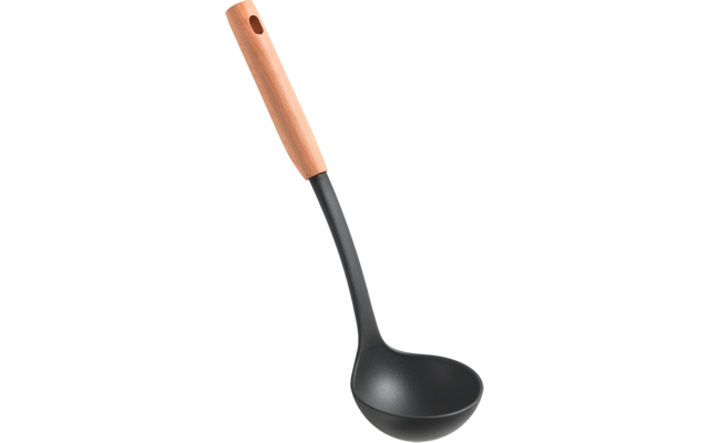 Metaltex Arizona Line Schöpflöffel mit Buchenholzgriff 34 cm