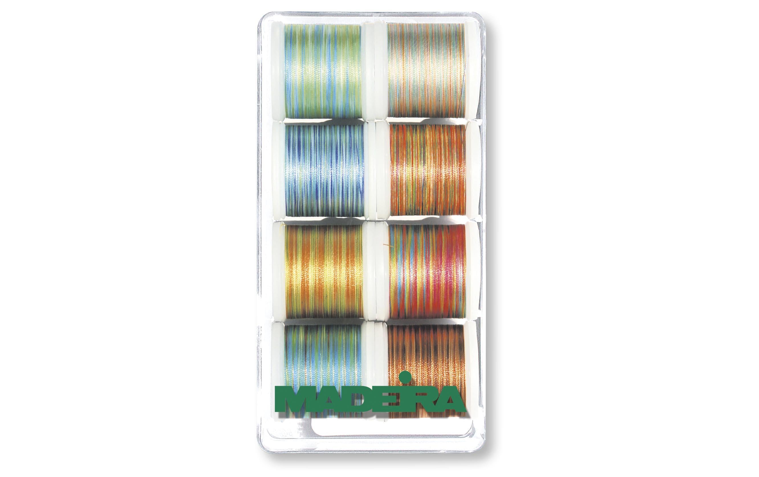 Stickgarn Polyneon Multicolor MehrfarbigUniverselles Maschinenstickgarn