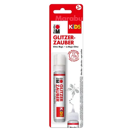 Marabu Kids Glitzerzauber im Liner, 25 ml, glitter silber