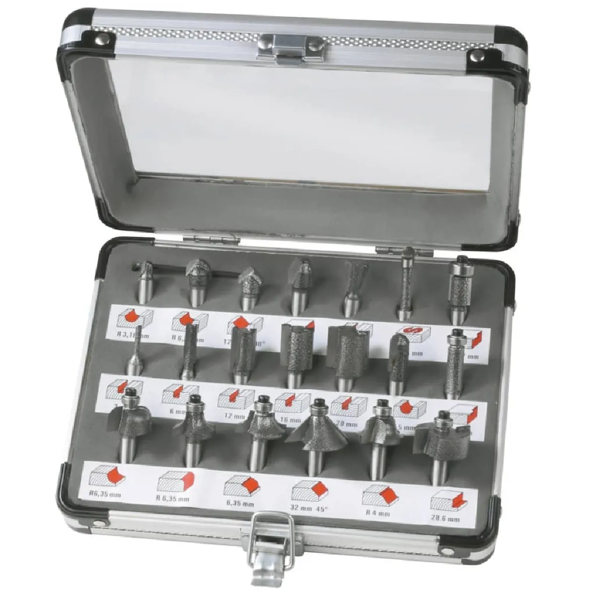 Ferm Ensemble d'embouts de routeur PRA1008