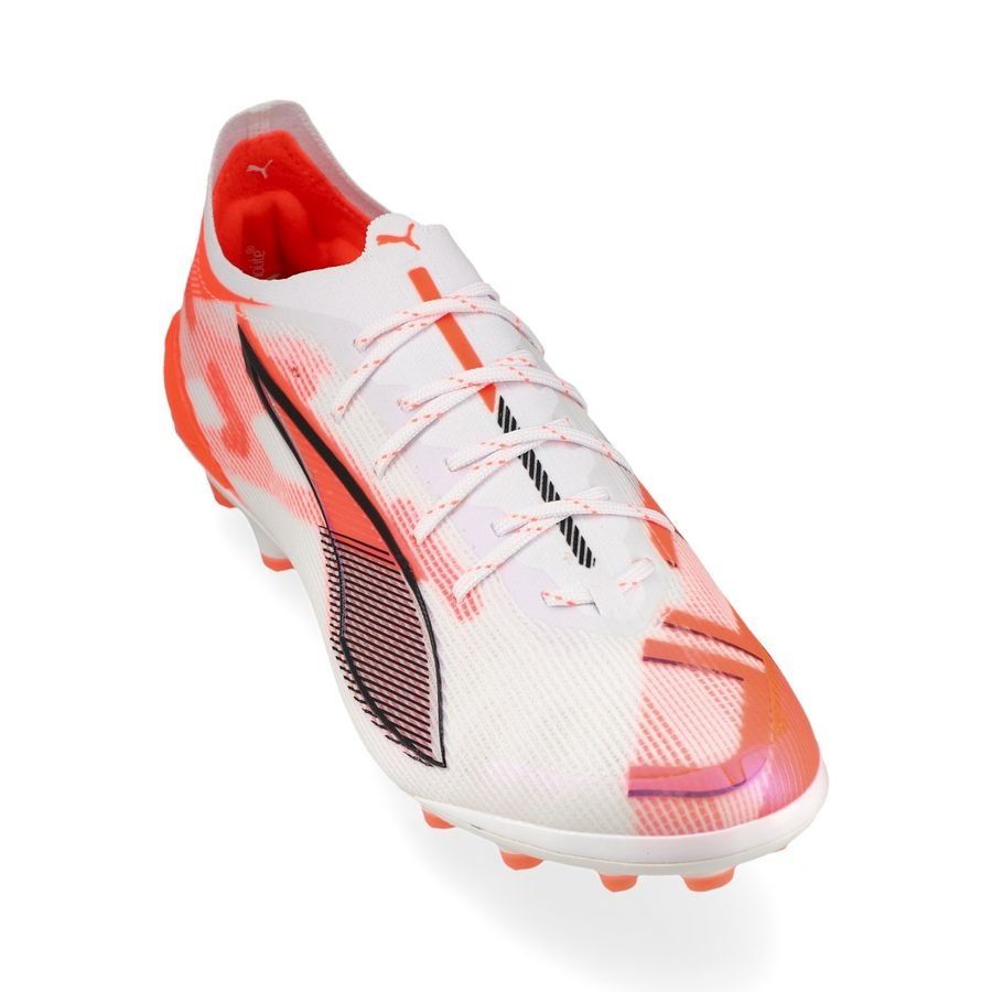 PUMA Ultra 5 Ultimate AG Unlimited - Blanc/Noir/Glowing Red