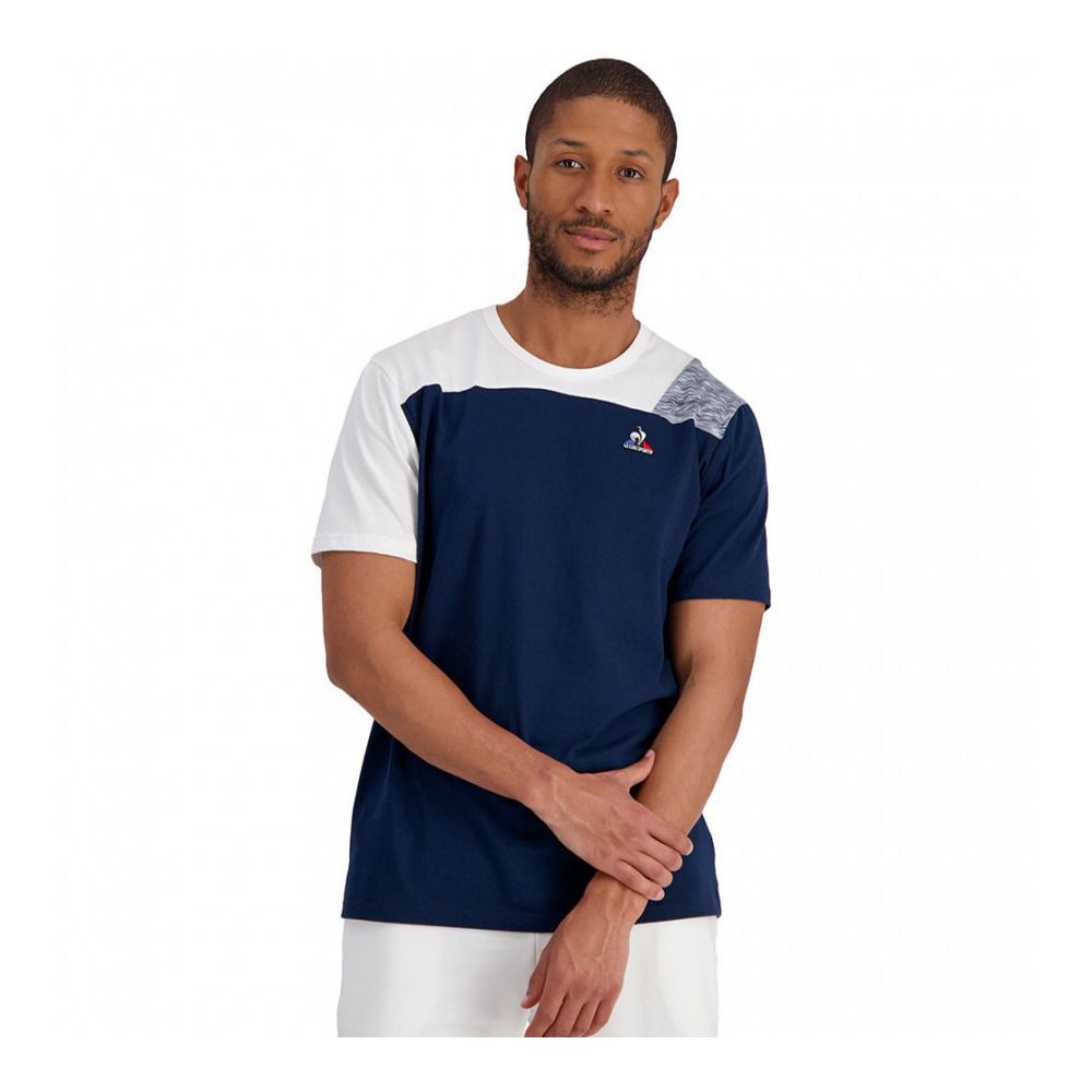 Le Coq Sportif SAISON 1 - Tee-shirt bleu essentiel/multico gris