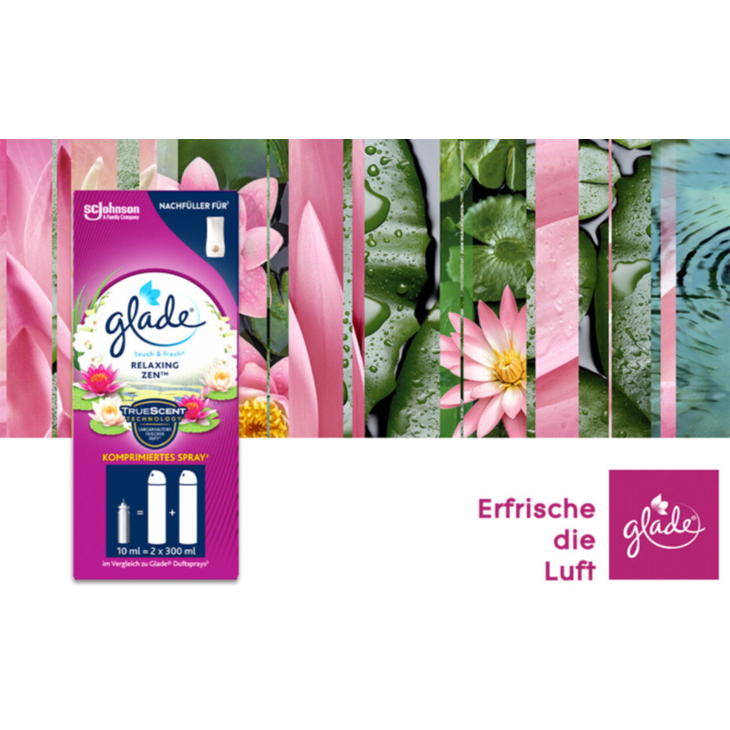 Glade Touch & Fresh Minispray Nachfüller Relaxing Zen