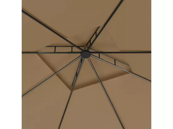 Belvédère 3x3x2,7 m Taupe 160 g/m²