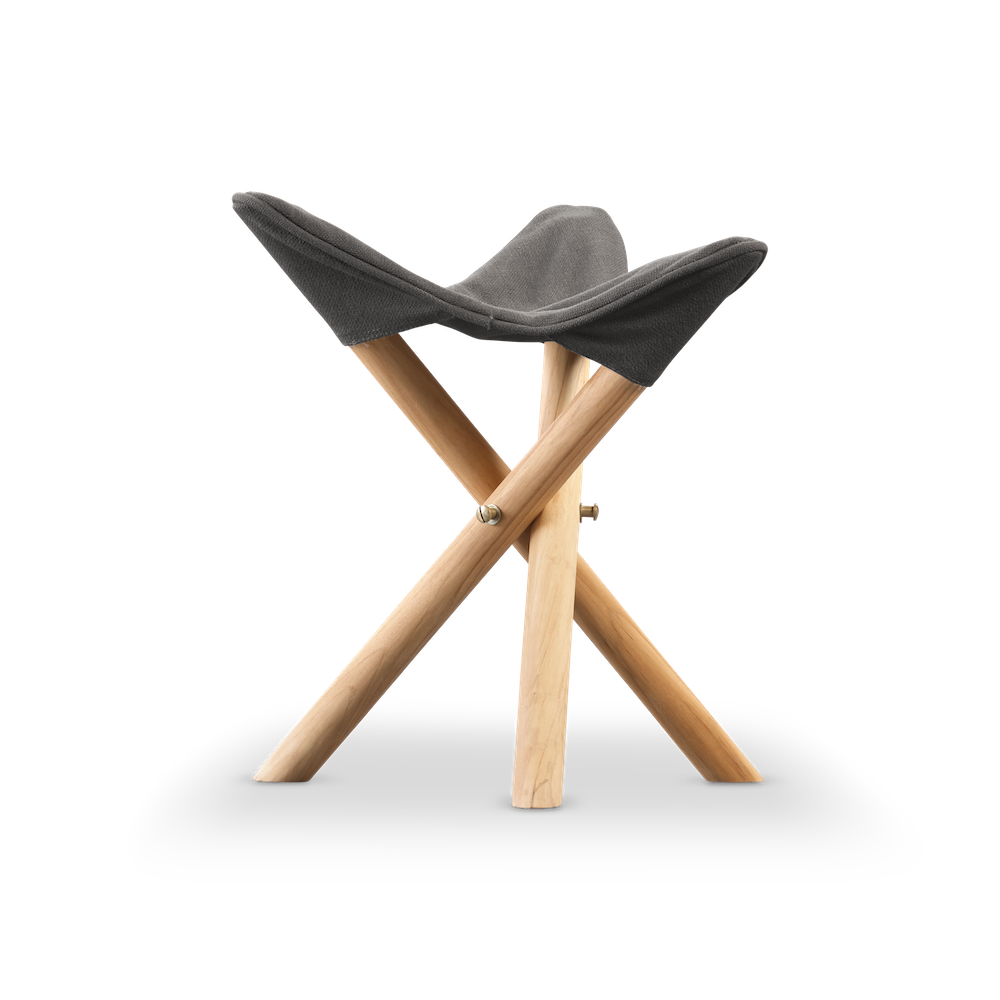 Chill Dept White Horse Charcoal vouwstoel