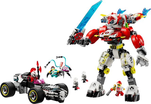 Coopers tigerrobot og Zeros hotrod LEGO® DREAMZzz (71497)