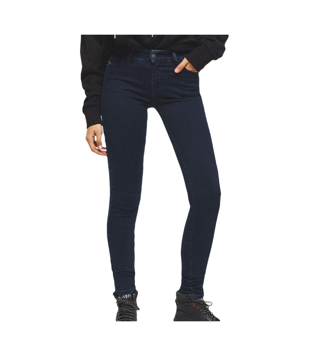 Jean Super Skinny Bleu foncé Femme Diesel Slandy
