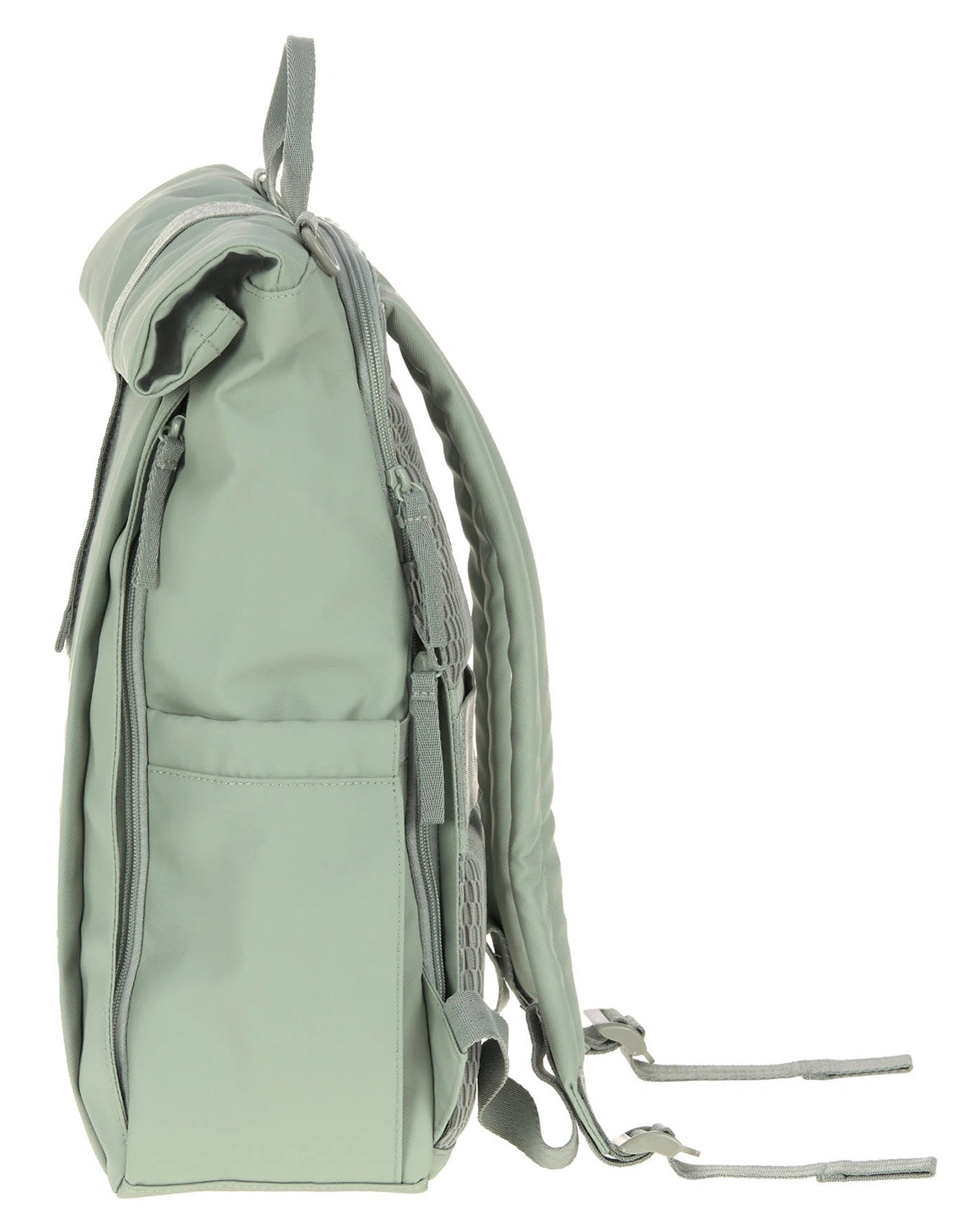 Wickelrucksack ROLLTOP UP (29x14,5x42) in silver green