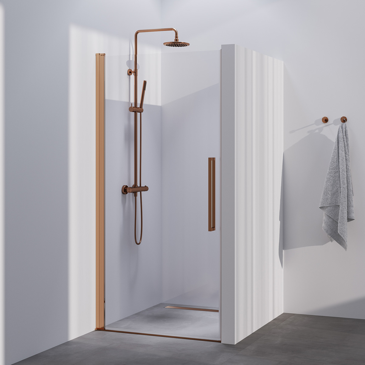Brauer Season nisdeur met draaideur 100cm koper