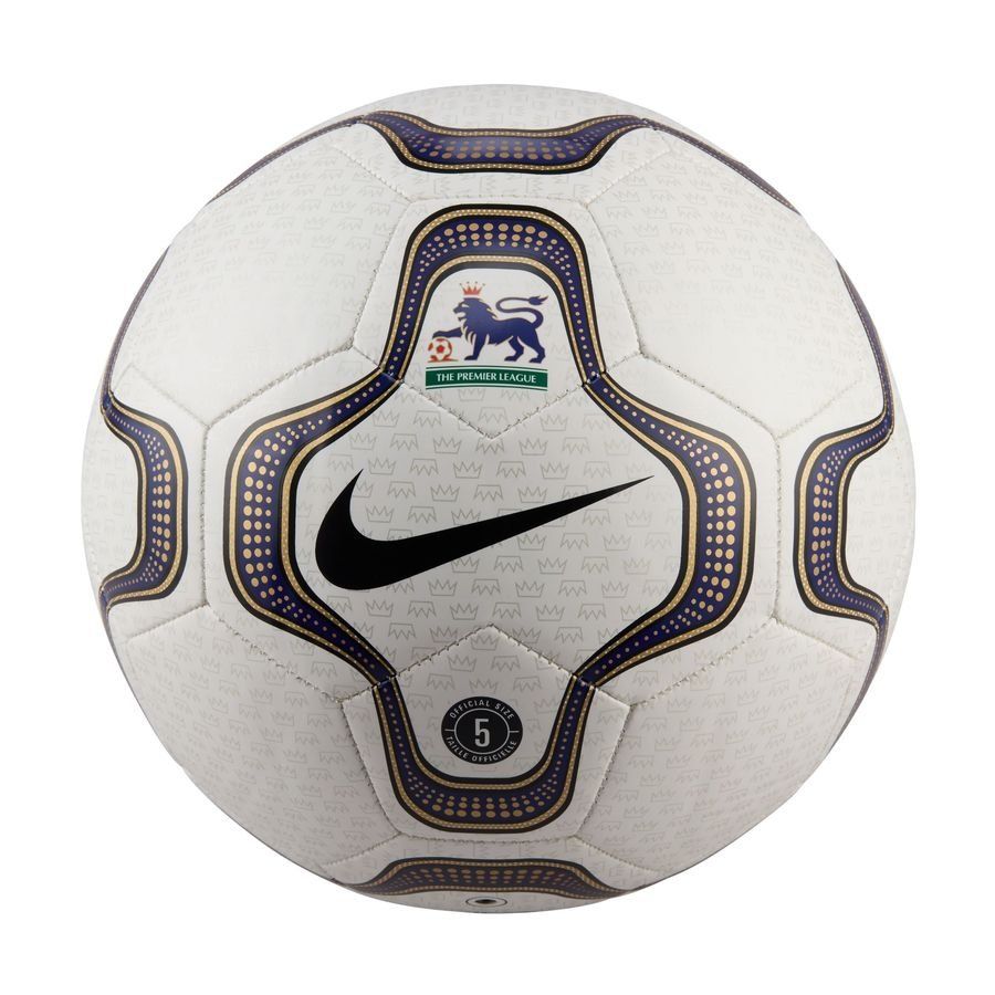 Nike Ballon Premier League Heritage Geo Merlin 2000/2002 - Blanc/Bleu/Doré/Noir