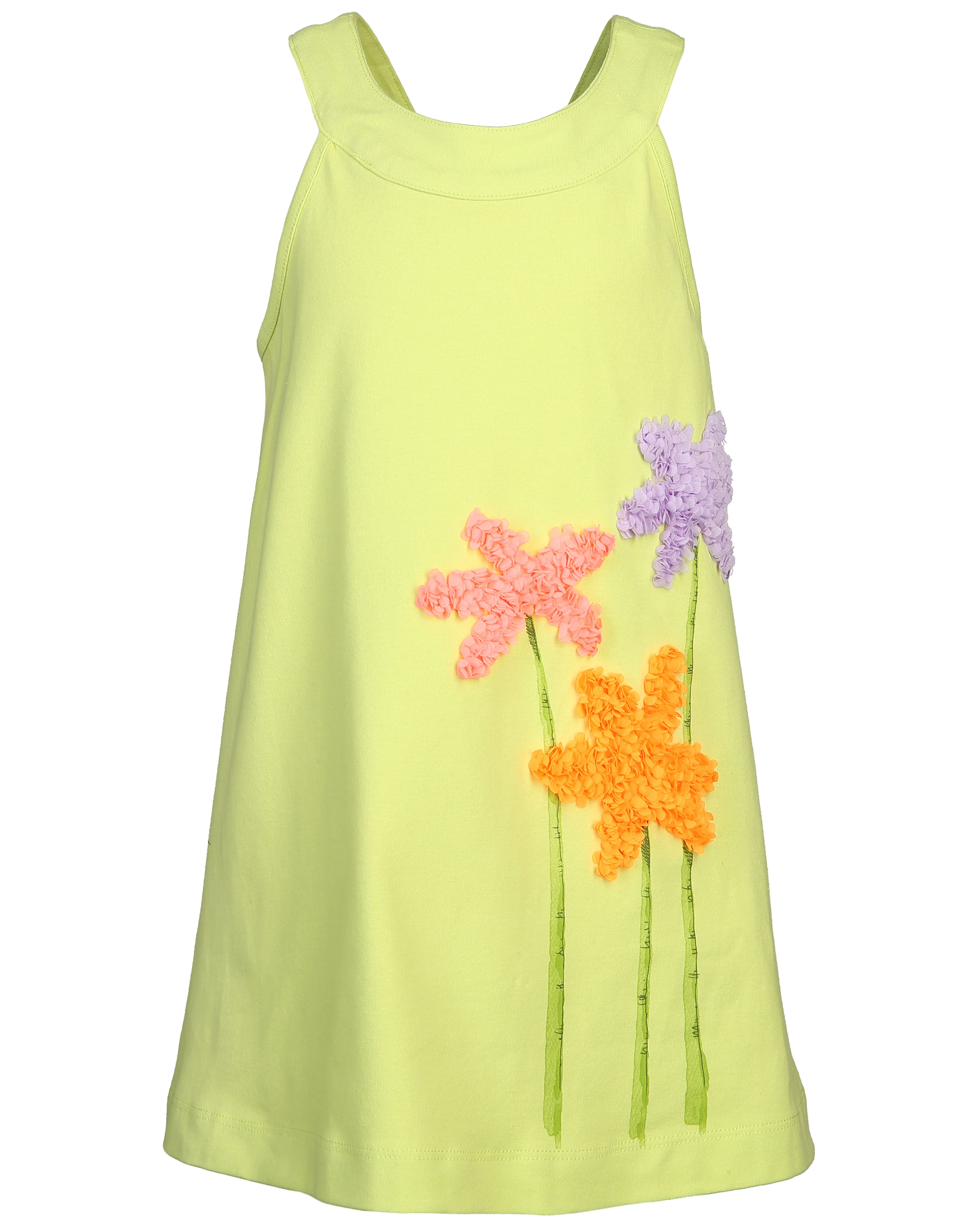 Trägerkleid BLÜMCHEN in zitron