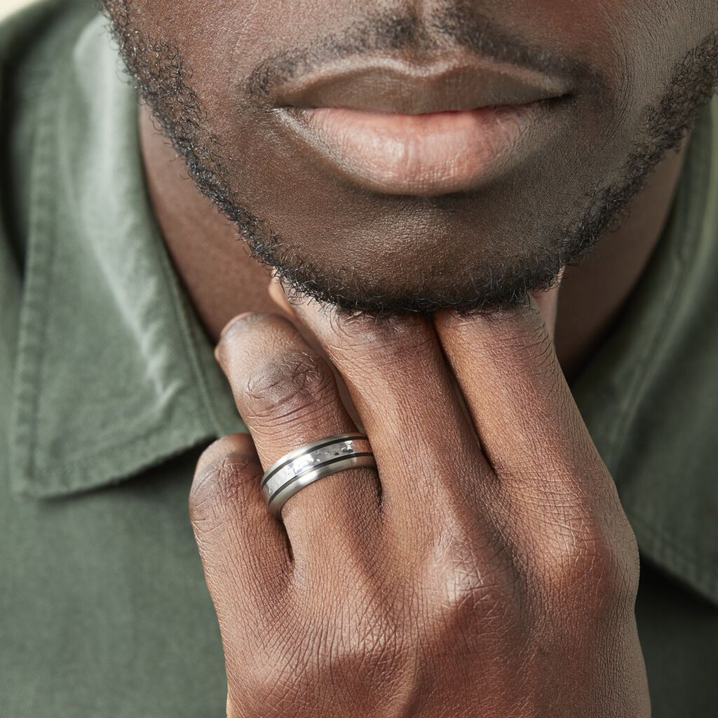 Bague Mollie Acier Blanc