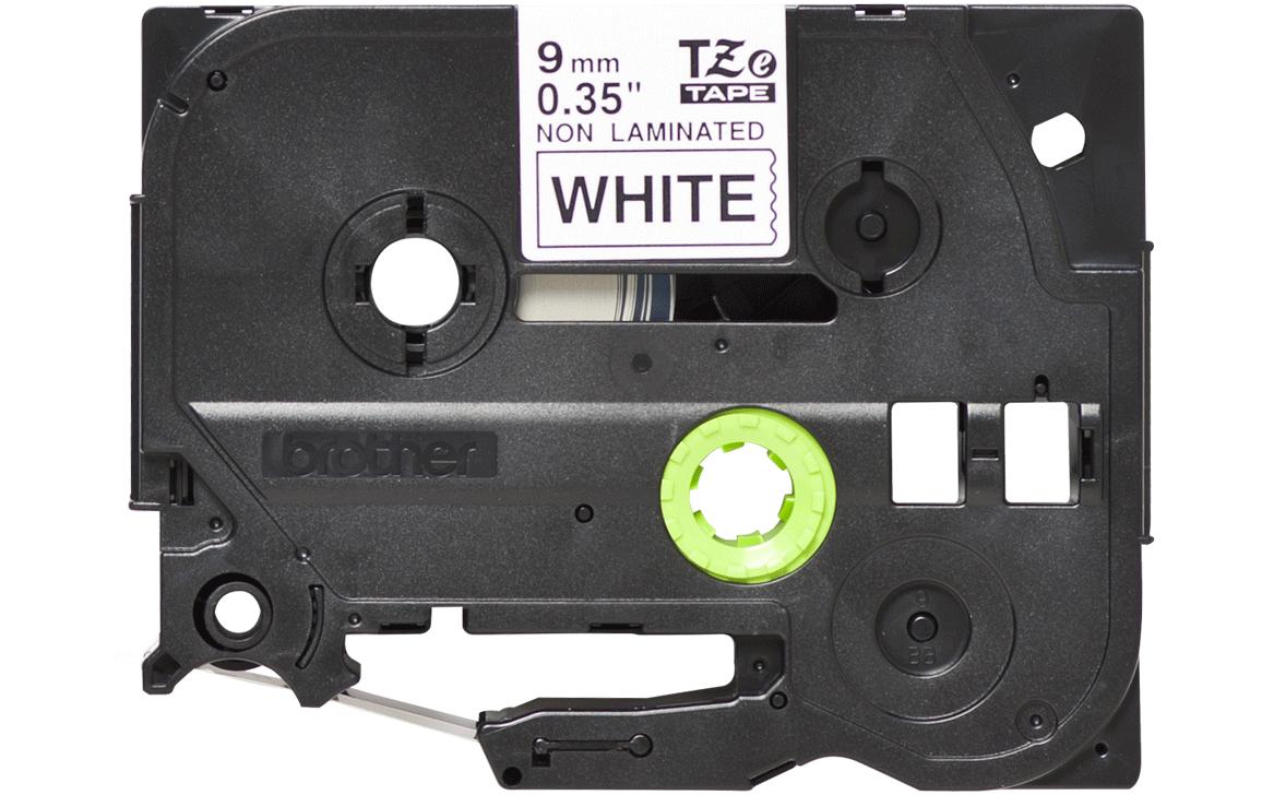 Beschriftungsband TZe-N221 Schwarz auf Weiss9 mm-Beschriftungsband für Etikettendrucker