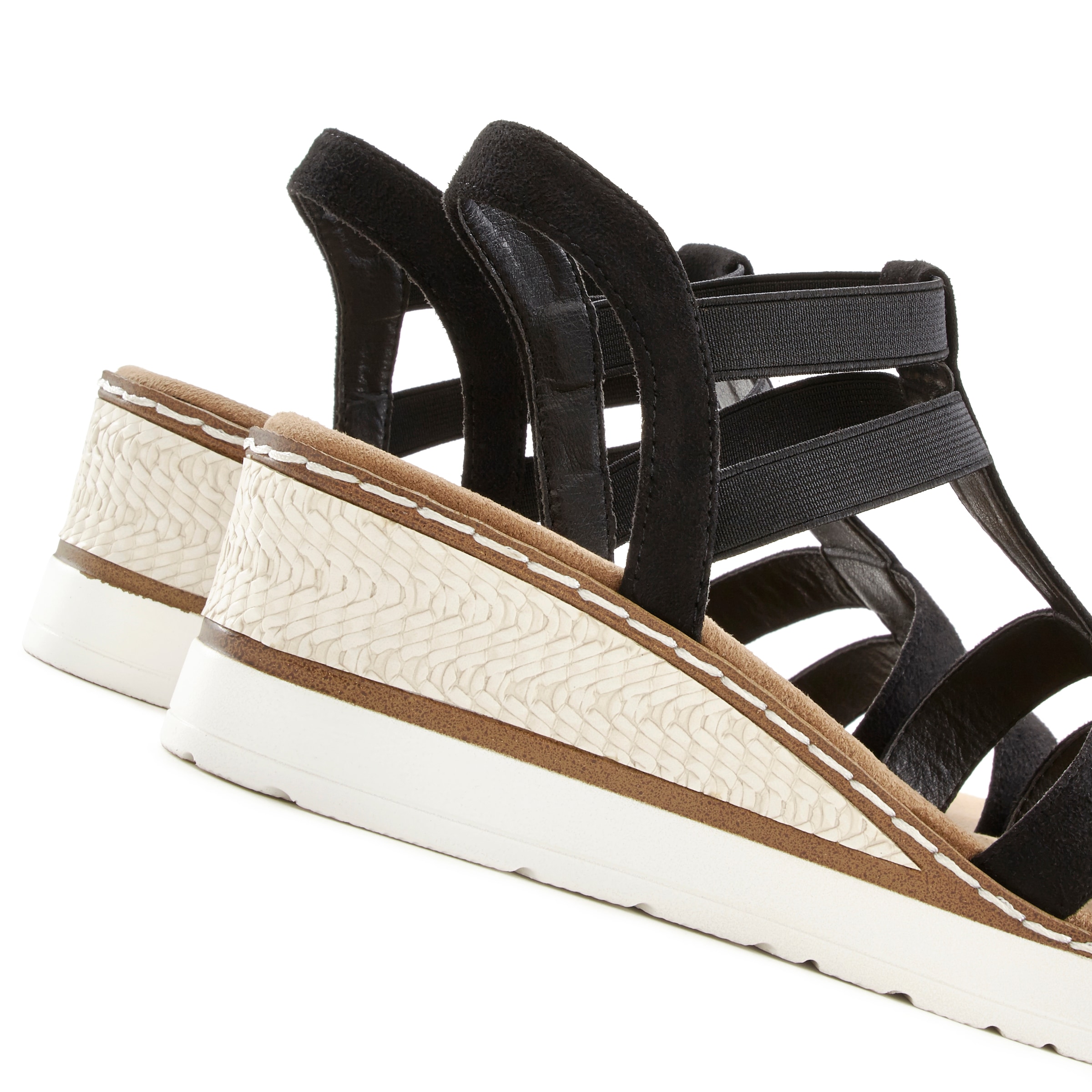 LASCANA Sandalette »Sommerschuh«  Sandalette, Sommerschuh mit Keilabsatz und Schmucksteinen VEGAN