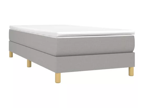 Sommier à lattes de lit Gris clair 80x200 cm Tissu