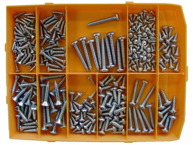 ferronorm Blechschrauben Sortiment, 247 Stück Blechschrauben
