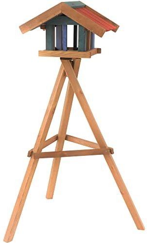 Siena Garden - Vogelhuisje - Grenen FSC 100% - 39x49x31 cm - Met Standaard