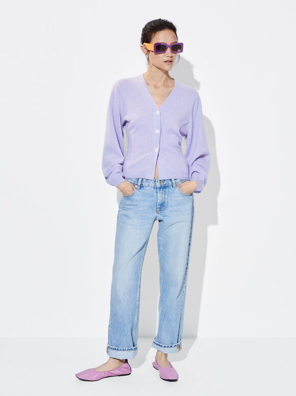 Cardigã de cashmere - Violeta