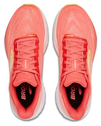 Chaussures Running Brooks Launch 11 Corail/Jaune Femme