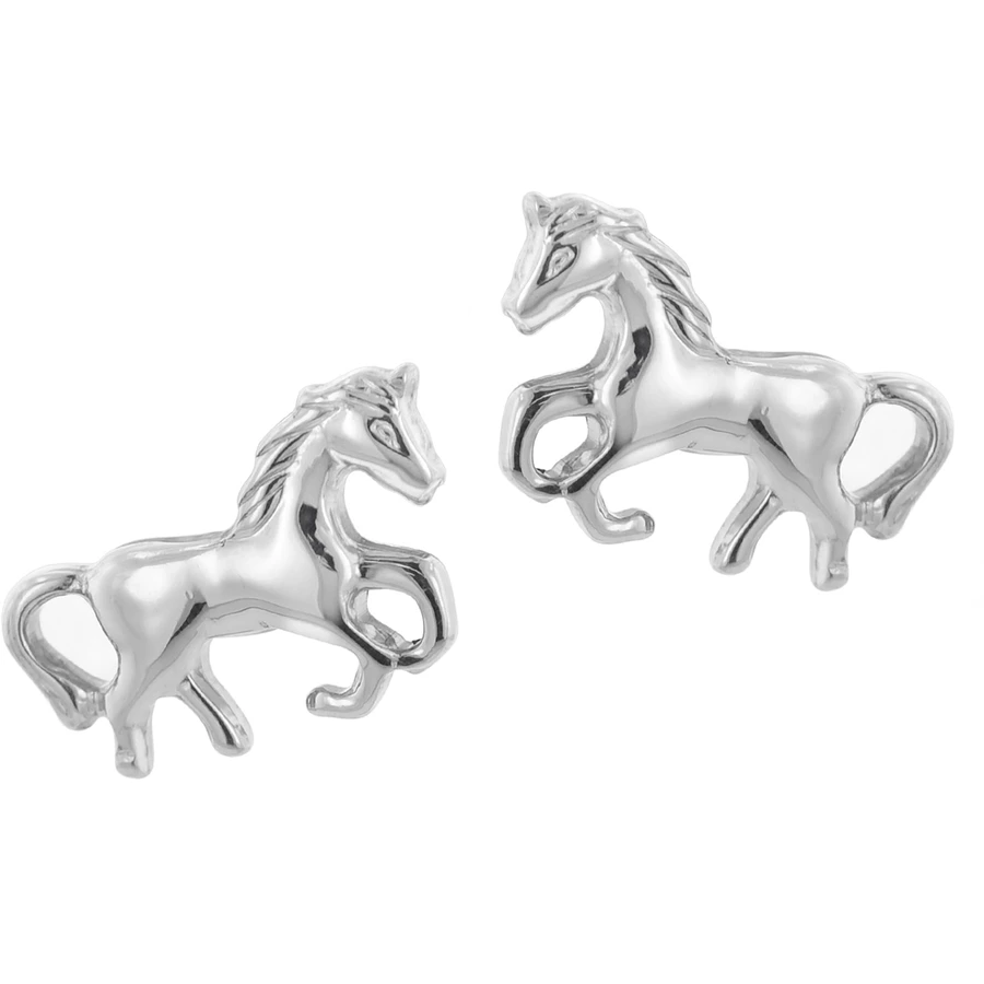 trendor Kinder-Ohrringe Pferd silver