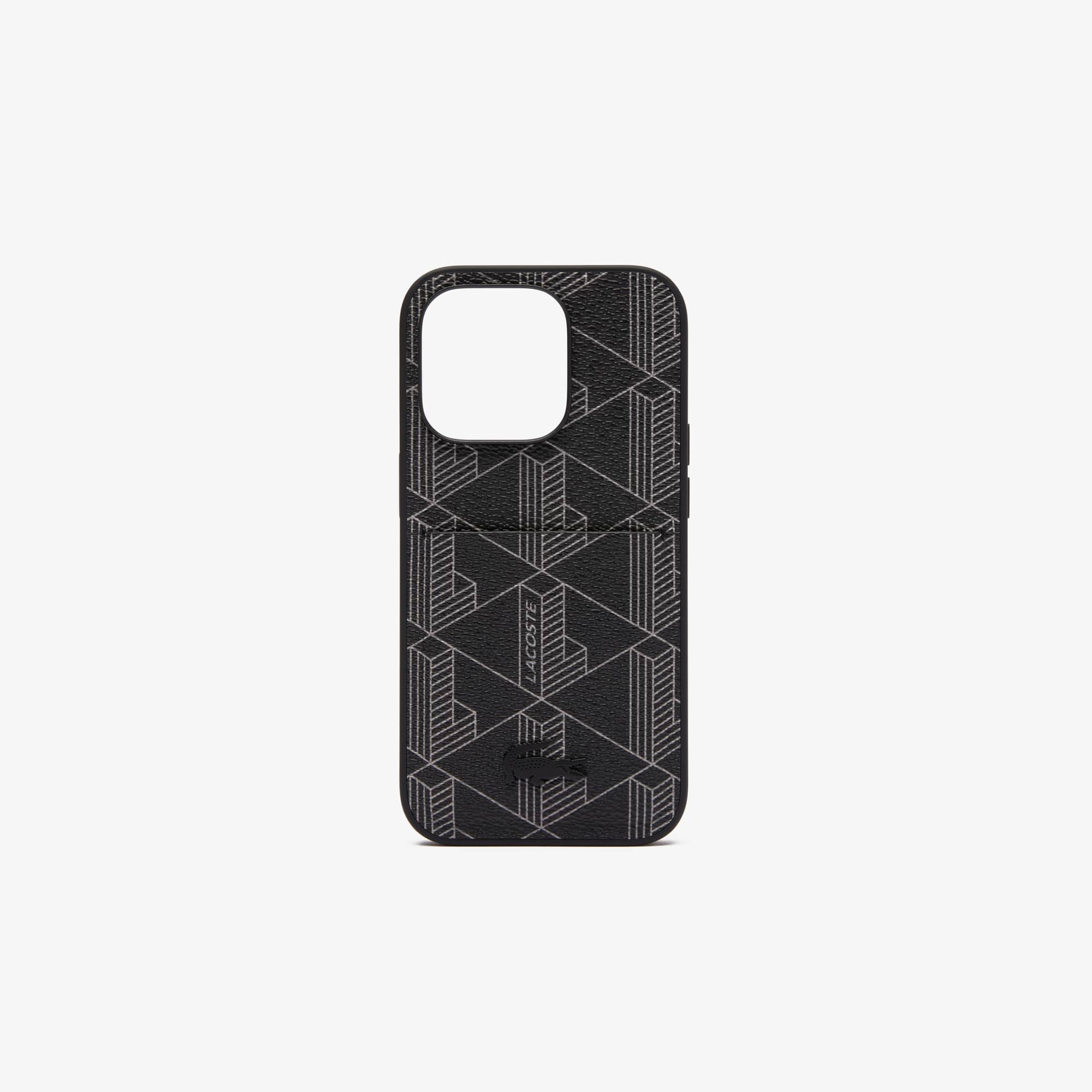 Coque iPhone 14 Pro The Blend imprimé crocodile Coques iPhone - Noir - Lacoste - Unisex