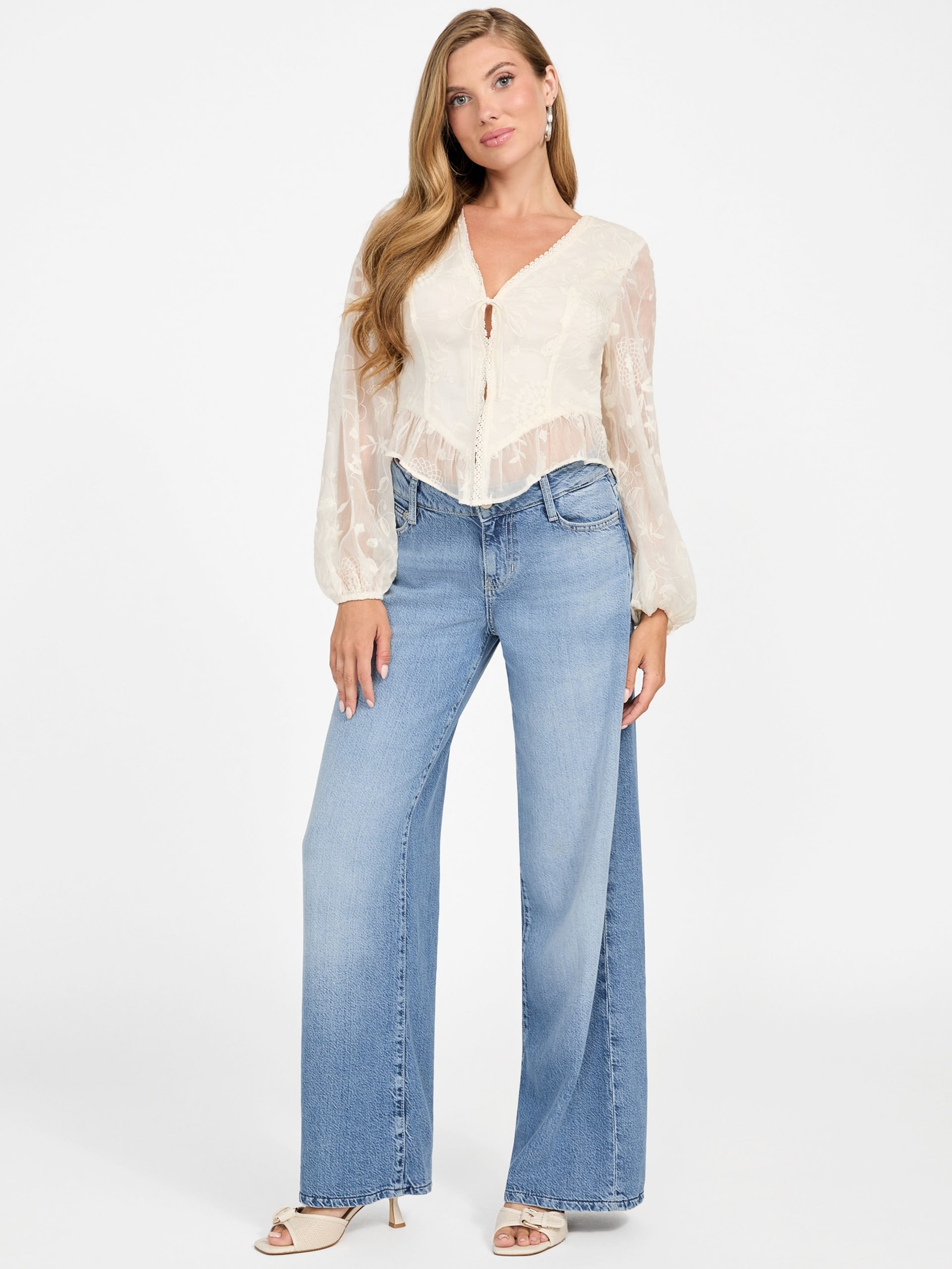 Blusa Seiah com amarração frontal