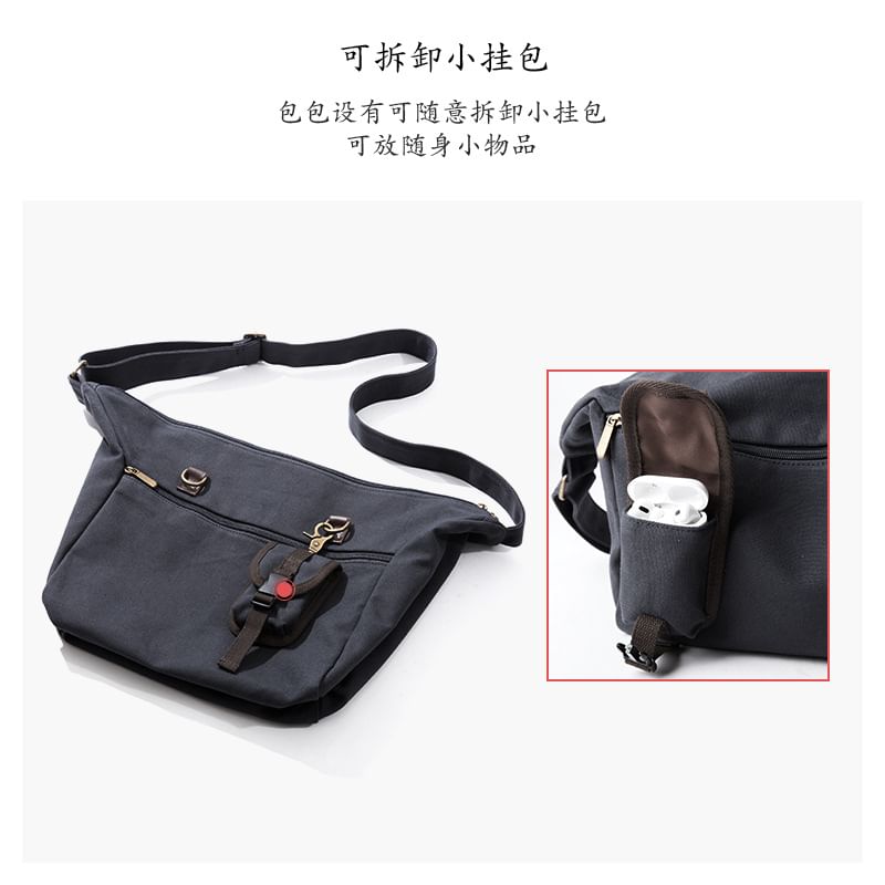 Wavecho - Canvas Crossbodytas met gesp