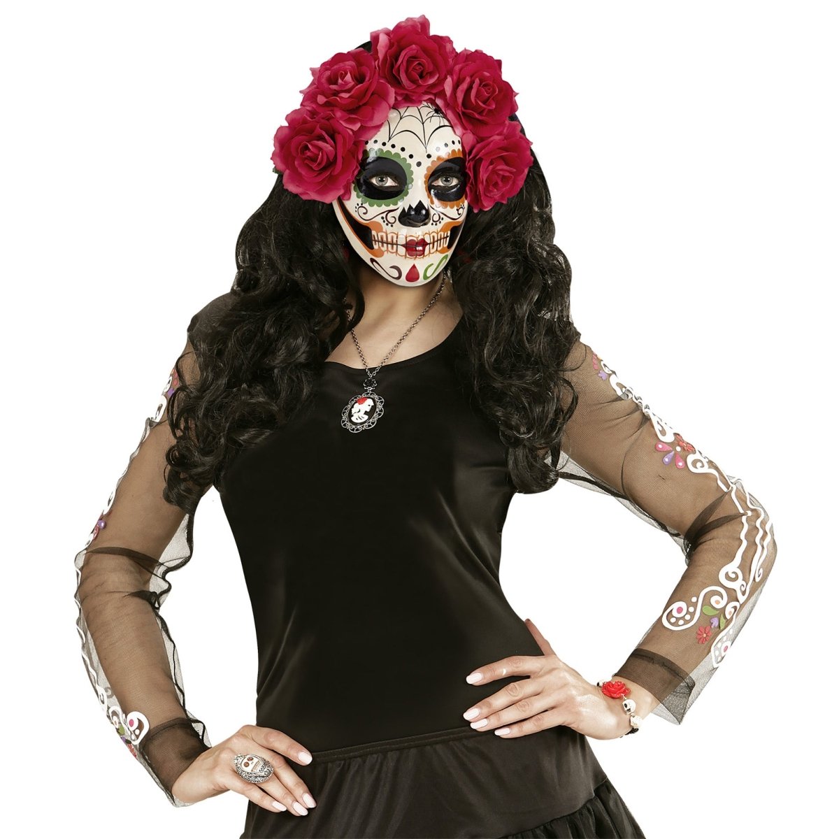 Dia De Los Muertos Masker Rozen