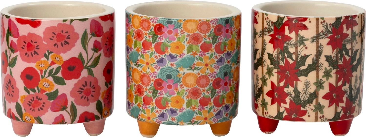 Intratuin bloempot op poten Ziri D 13,7 H 14,7 cm