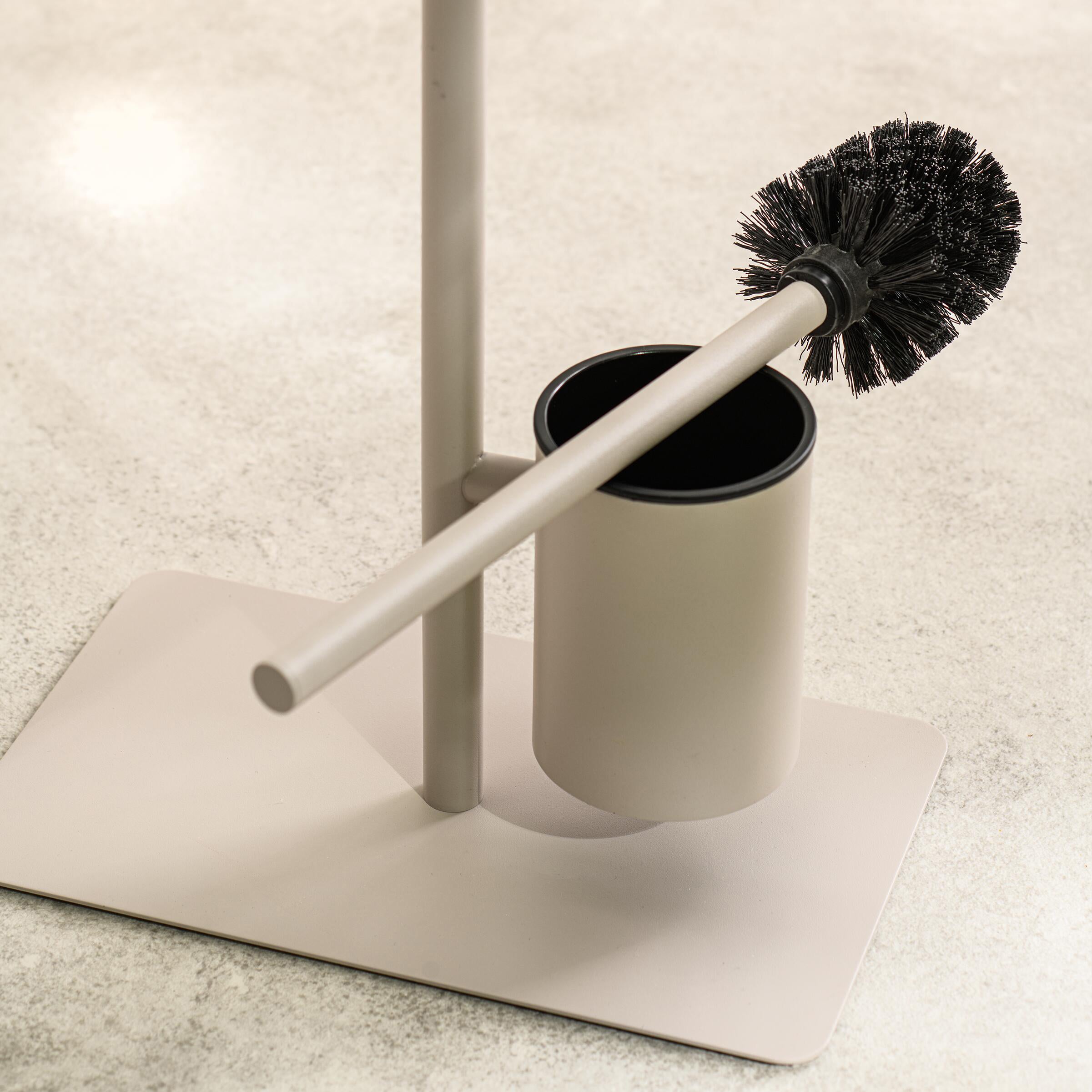 Sealskin Brix Toiletbutler met Planchet - Greige