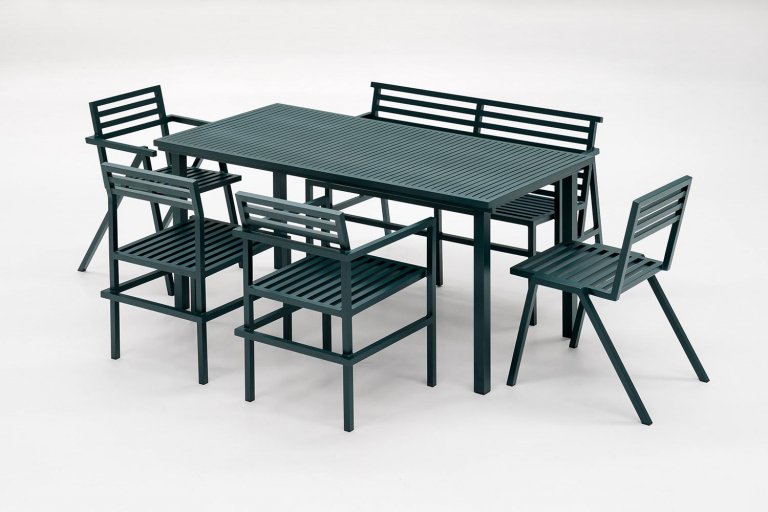 Nine 19 outdoors dining stoel groen