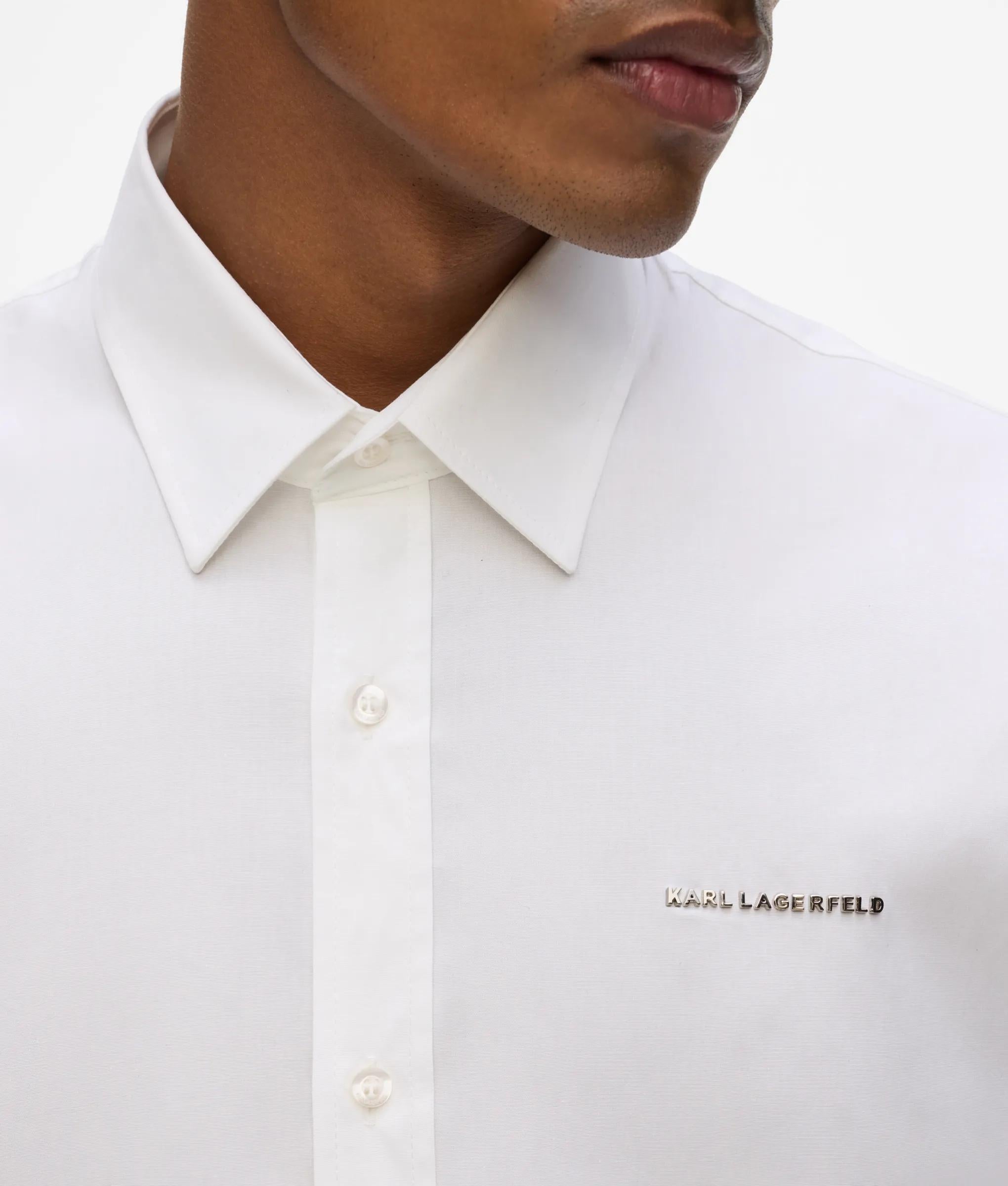 Shirt met Metallic logo