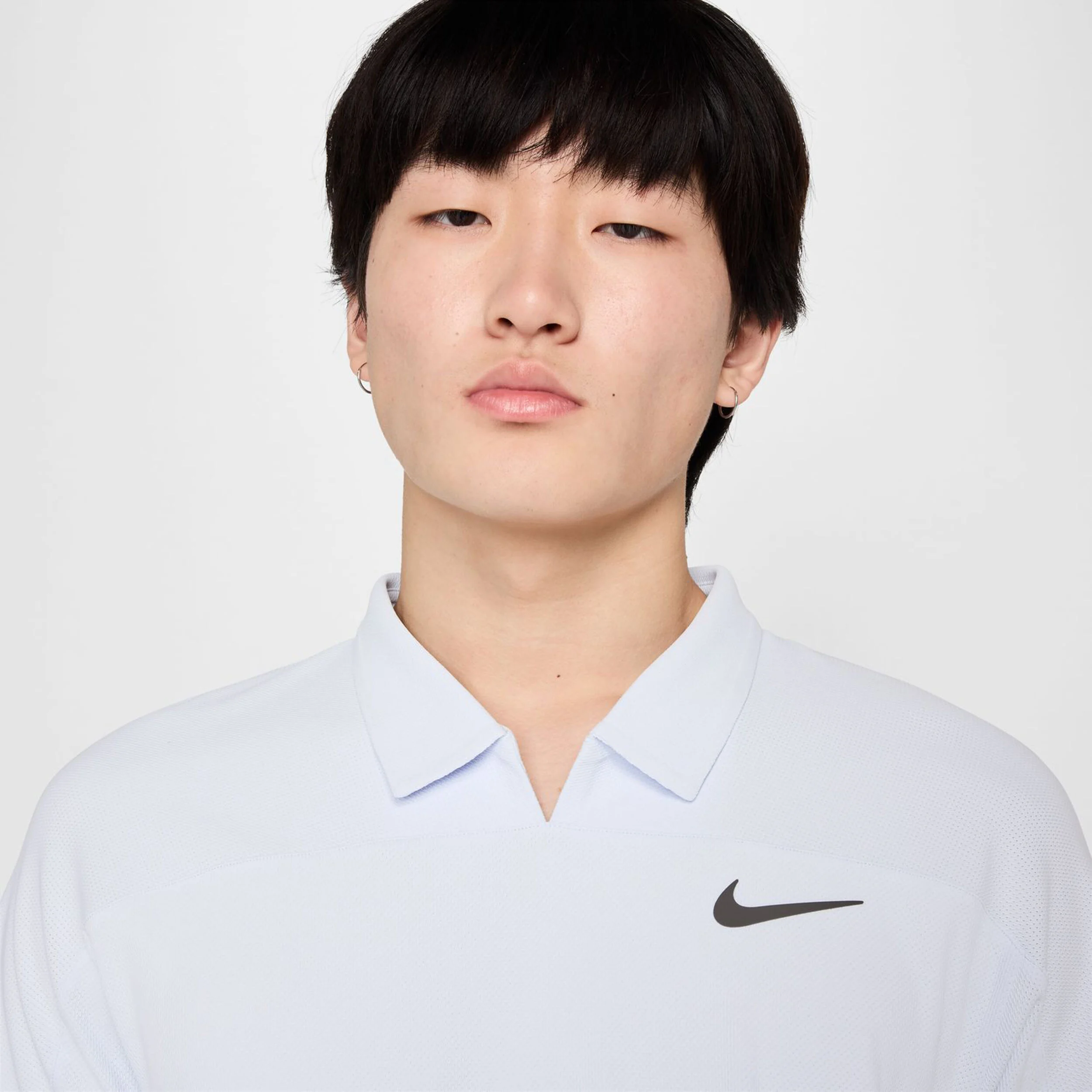 Nike Court Dri-Fit Advantage Slam Polo Hommes - Gris Clair
