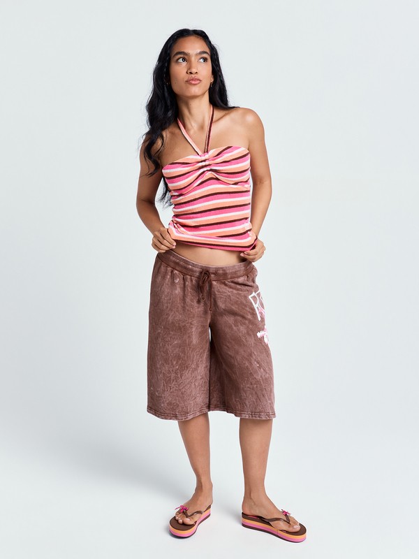 Roxy X Juicy Couture Haut dos nu Rose Femme