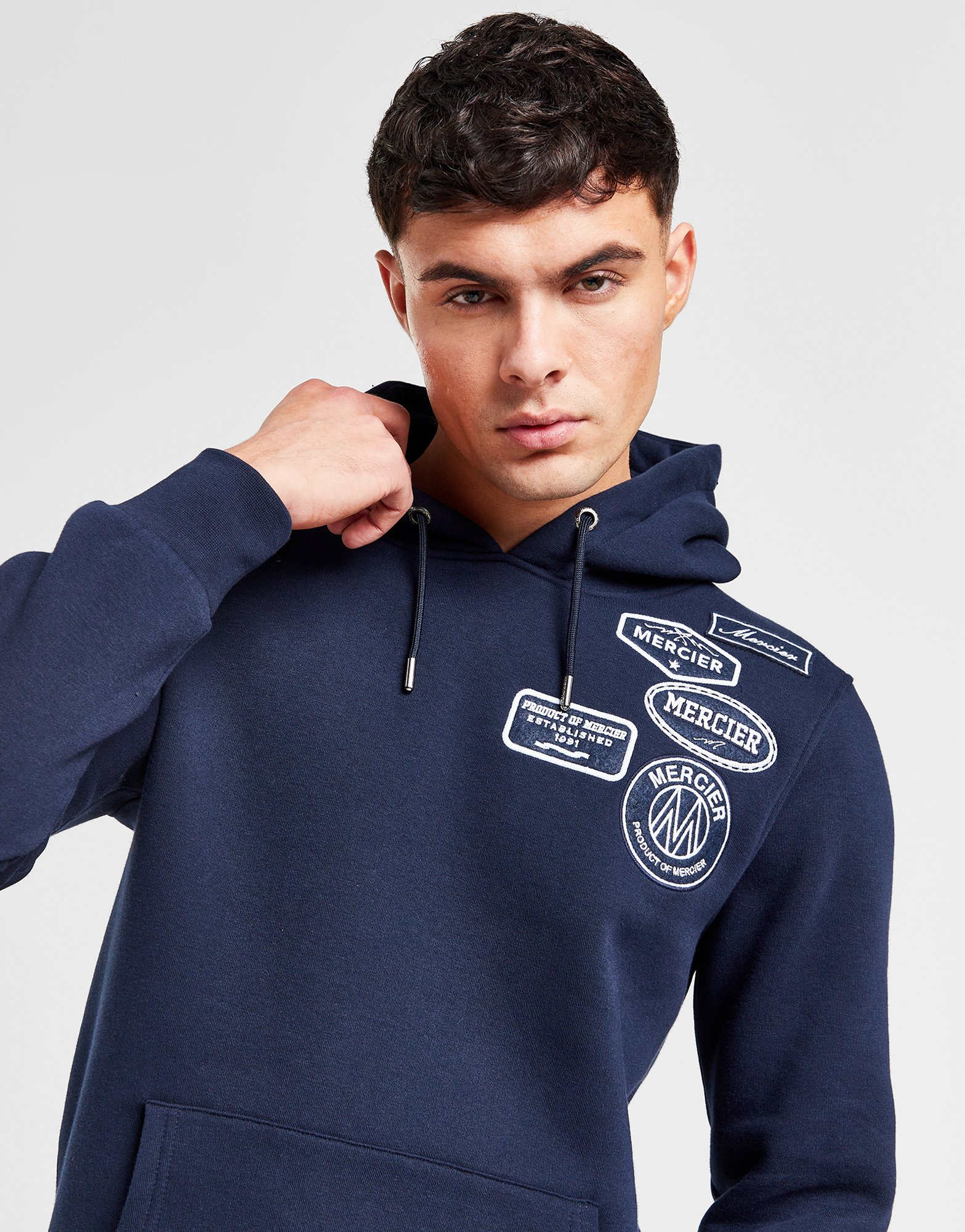 MERCIER Sweat à capuche Mono Badge Homme