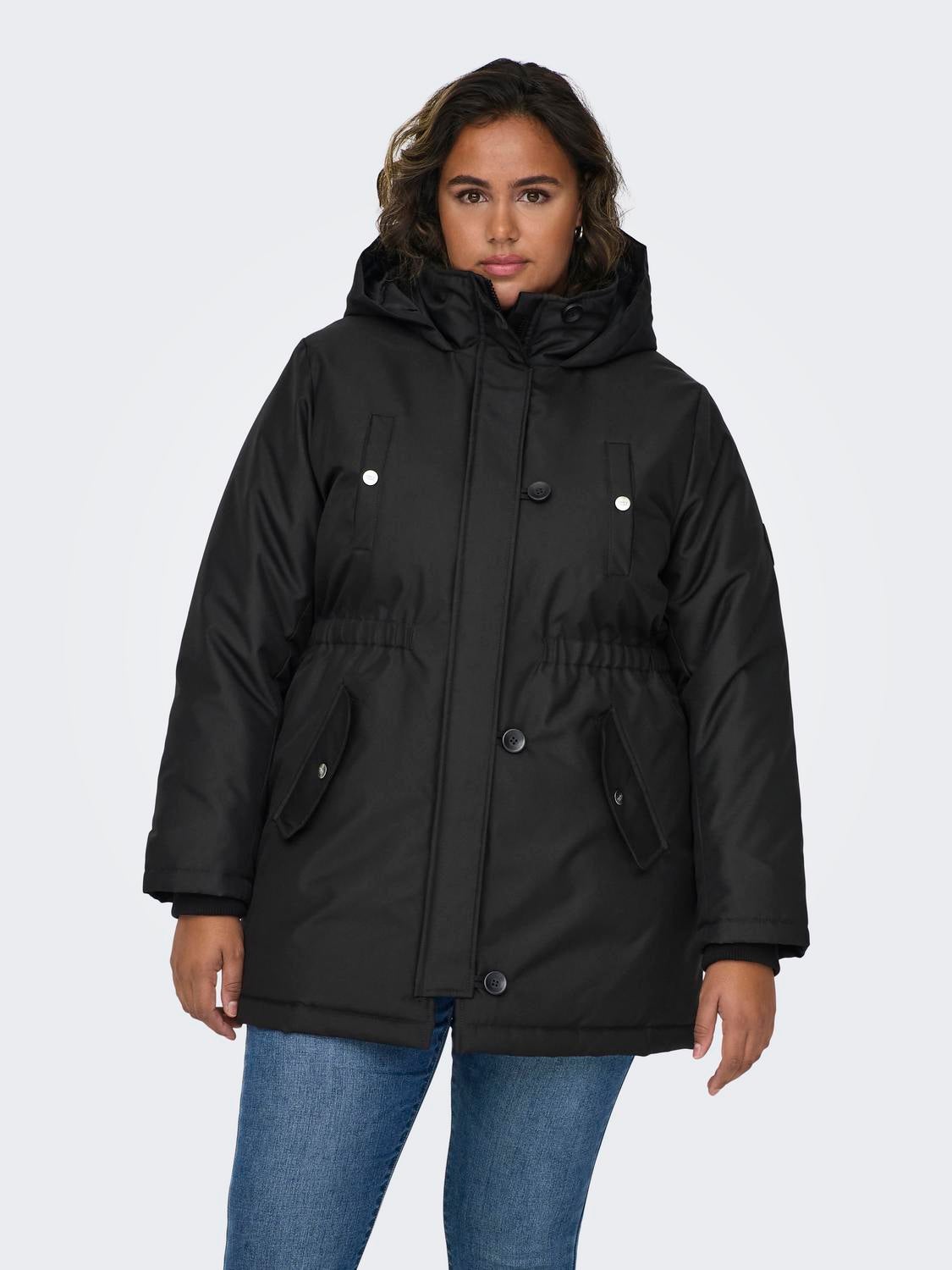 CARMIE Langer Parka Black
