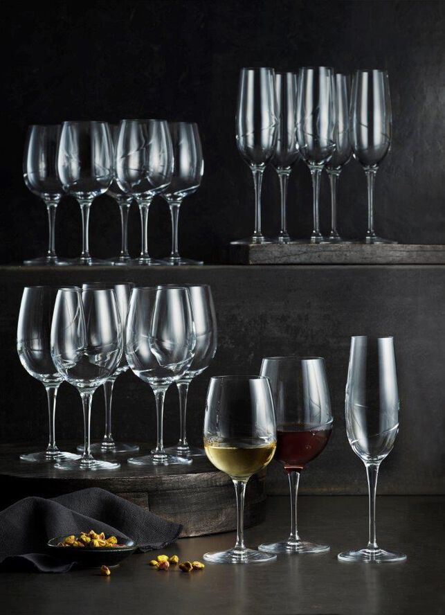 Luigi Bormioli Aero 6 stk. hvidvinsglas 32,5 cl. Transparent