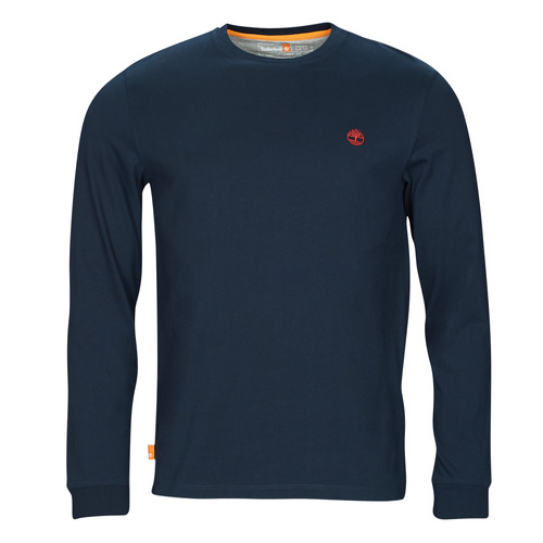 Timberland - LS DUNSTAN RIVER JERSEY CREW TEE - Marine