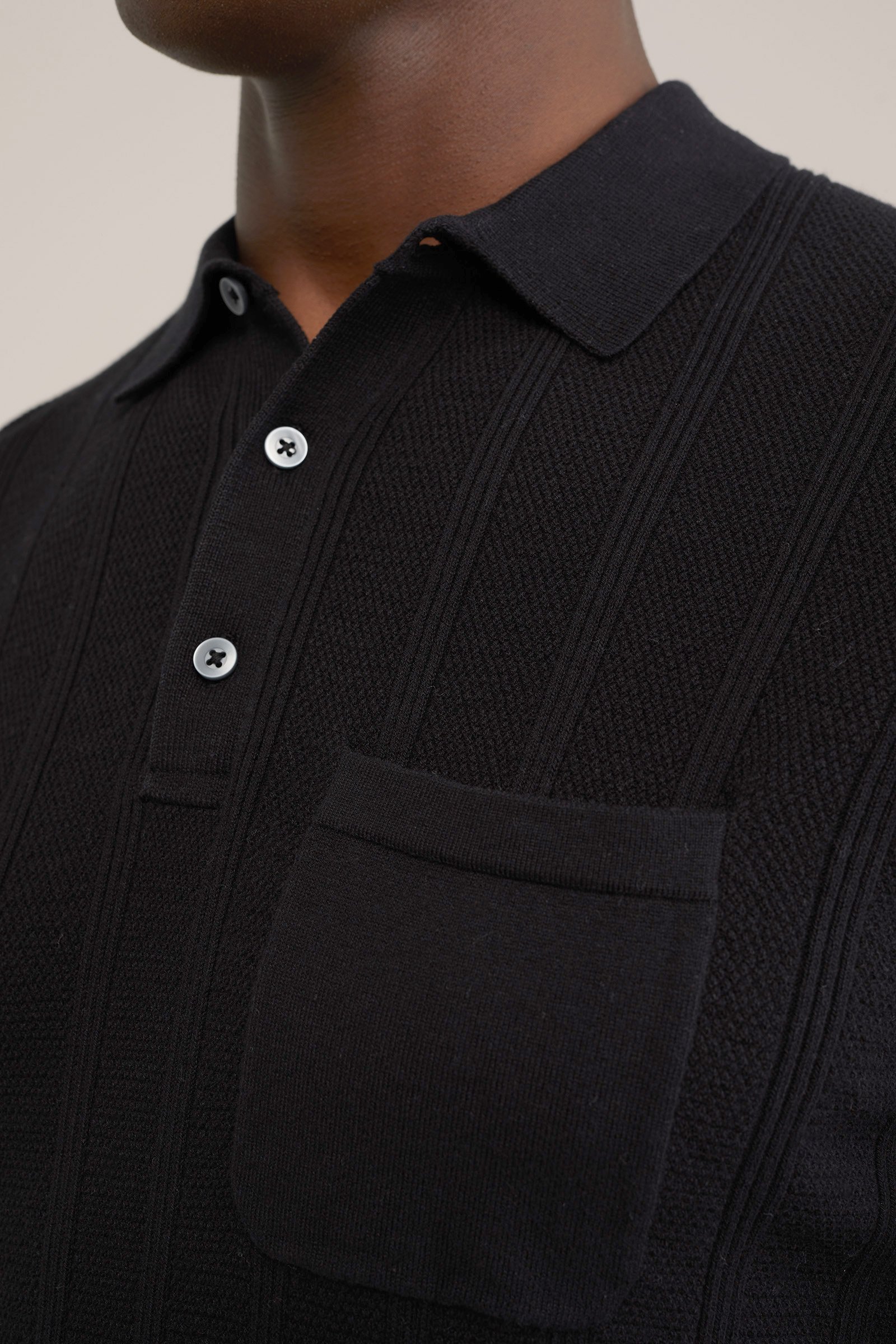 trui met structuur WE Fashion Zwart