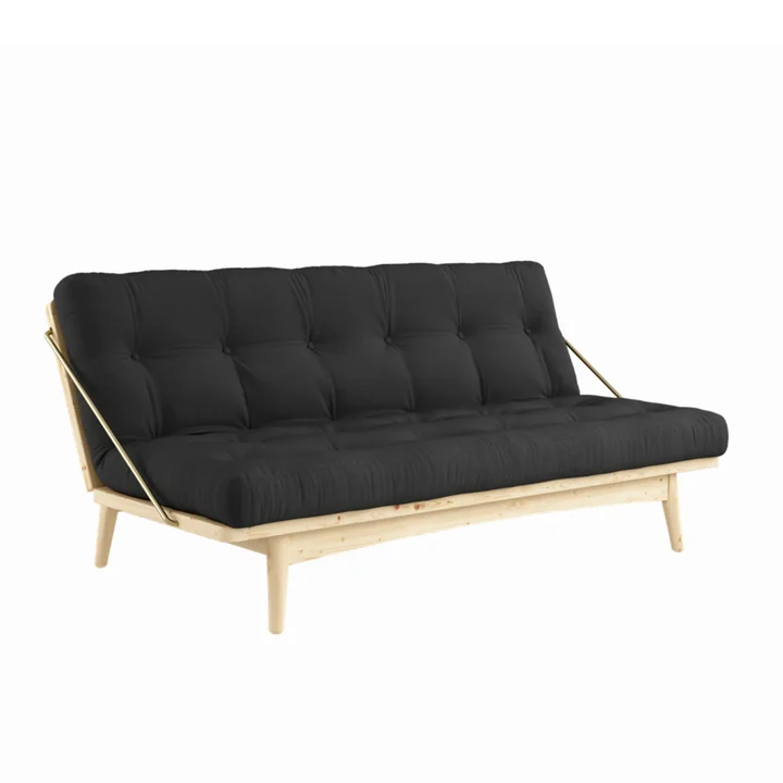 Karup Design - Folk Schlafsofa, Kiefer klar lackiert / dunkelgrau (734)
