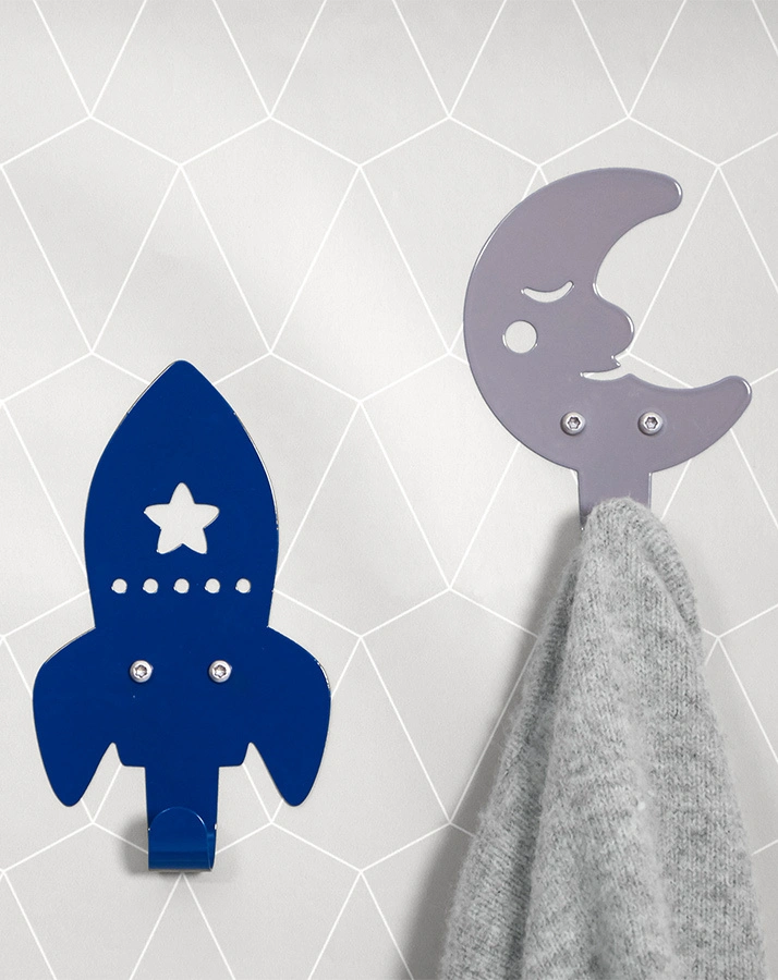 Garderobe ROCKET & MOON 2-teilig in blau/grau