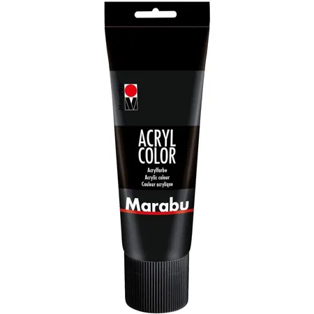 Marabu Acryl Color, Schwarz 073, 225 ml