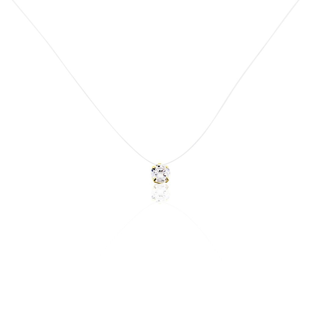 Collier Or Jaune Maiorga Oxyde De Zirconium