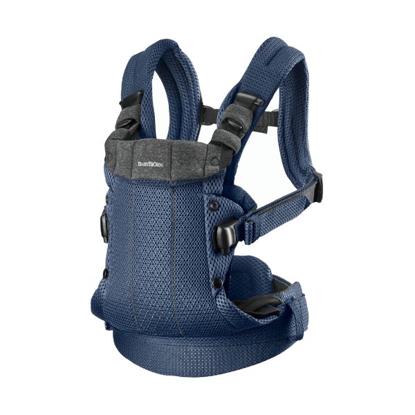 BabyBjörn Harmony 3D Mesh Draagzak Met Slab Marineblauw
