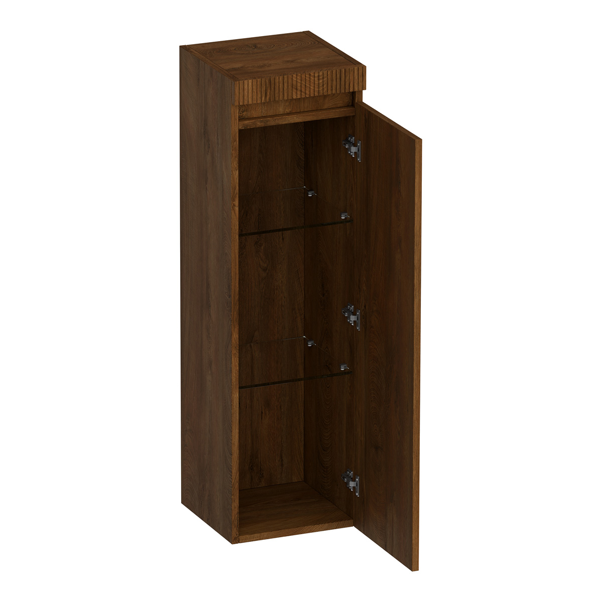 Brauer Joy Wavy kolomkast ribbelfront 120cm rechtsdraaiend forest cacao