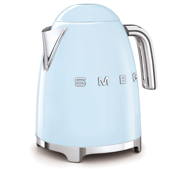(1.7L) Edelstahl Wasserkocher 50's Retro Style (KLF03PBEU) - Pastellblau