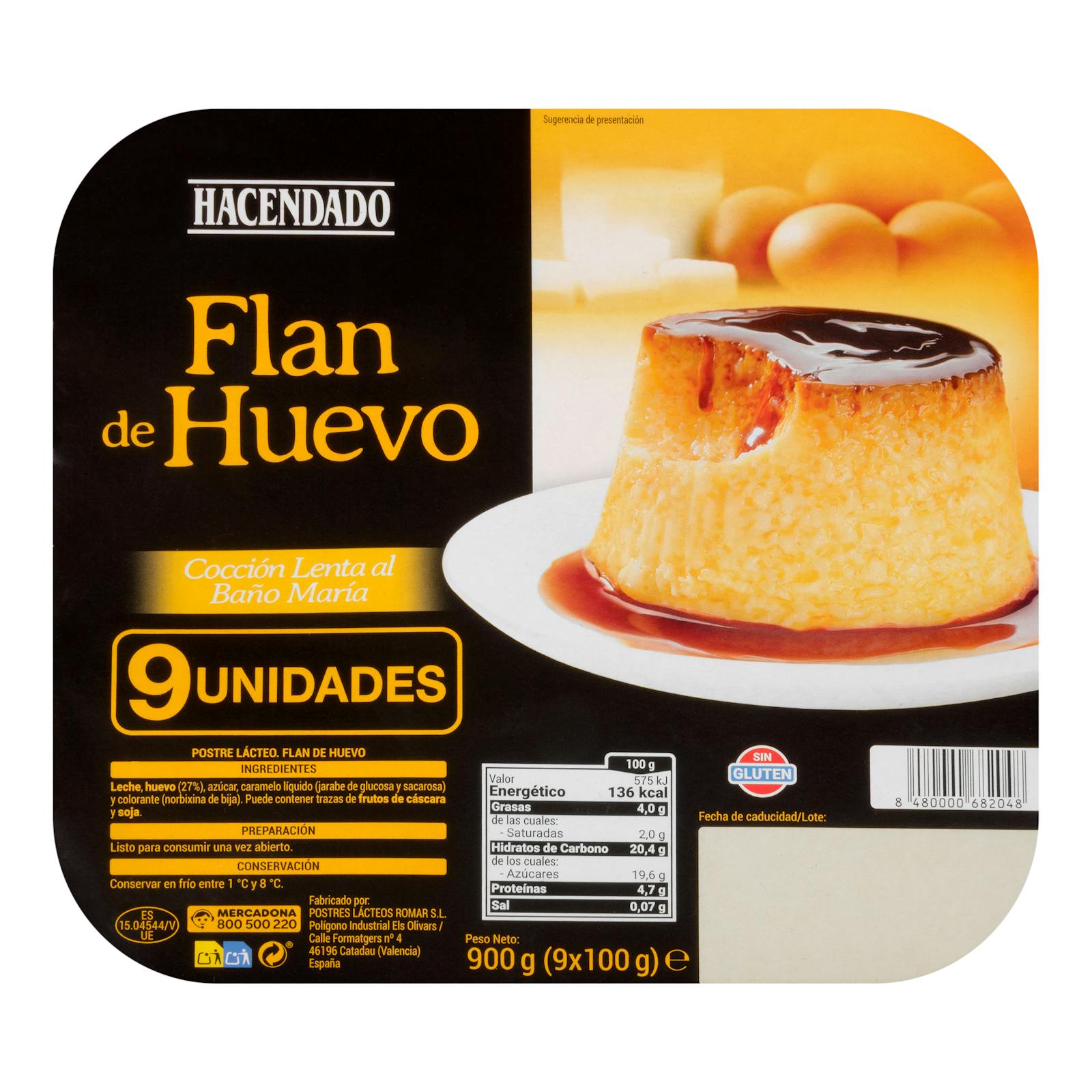 Flan aux œufs Hacendado