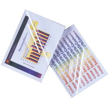 Couverture de reliure HiClear, format A4, PVC, 0,15 mm