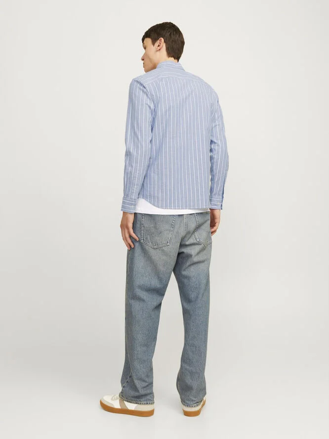 Jack & Jones JPRBROOK OXFORD SHIRT L/S NOOS Night sky/slim fit