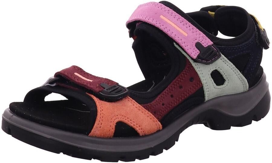 ECCO Offroad Sandalen zwart Textiel